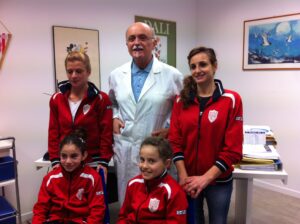 Scopri di più sull'articolo 17-12-2014 Le ragazze della Virtus Macerata in visita da Fisio Sport