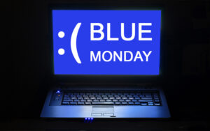 Scopri di più sull'articolo Blue Monday o Blue Screen? – Come evitare che la tecnologia ti abbandoni nel giorno più triste dell’anno